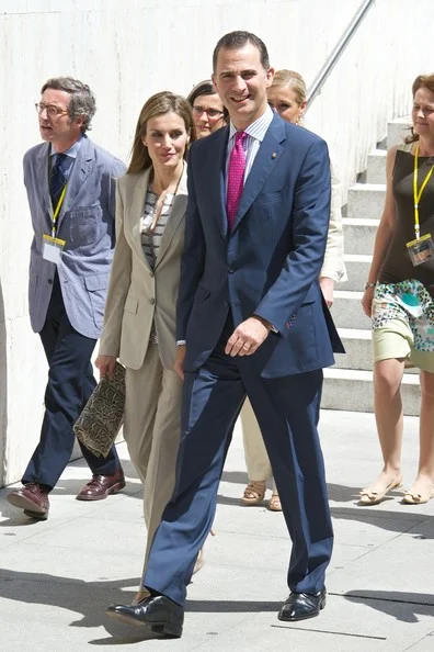 Prince Felipe and Princess Letizia visited Archaelogical Museum in Madrid