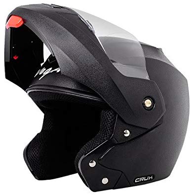 Vega Crux Flip-up Helmet (Black, M) 