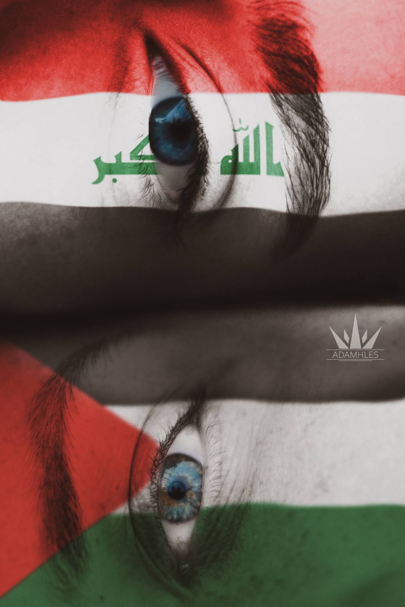 تحميل اجمل خلفيات العراق وفلسطين خلفية رائعة علم فلسطين والعراق Palestine And Iraq