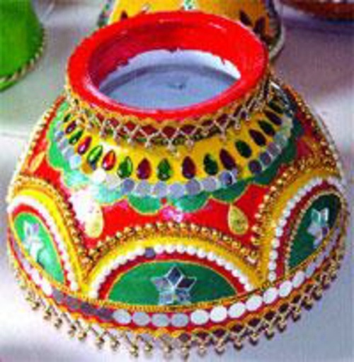Pelli Kundalu Decoration Indian Wedding Decorative Pots