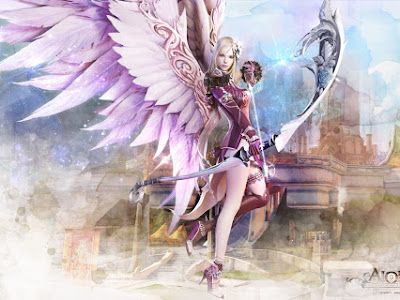Wallpaper HD Aion Fantasy archer girl