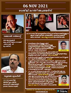 Daily Malayalam Current Affairs 06 Nov 2021