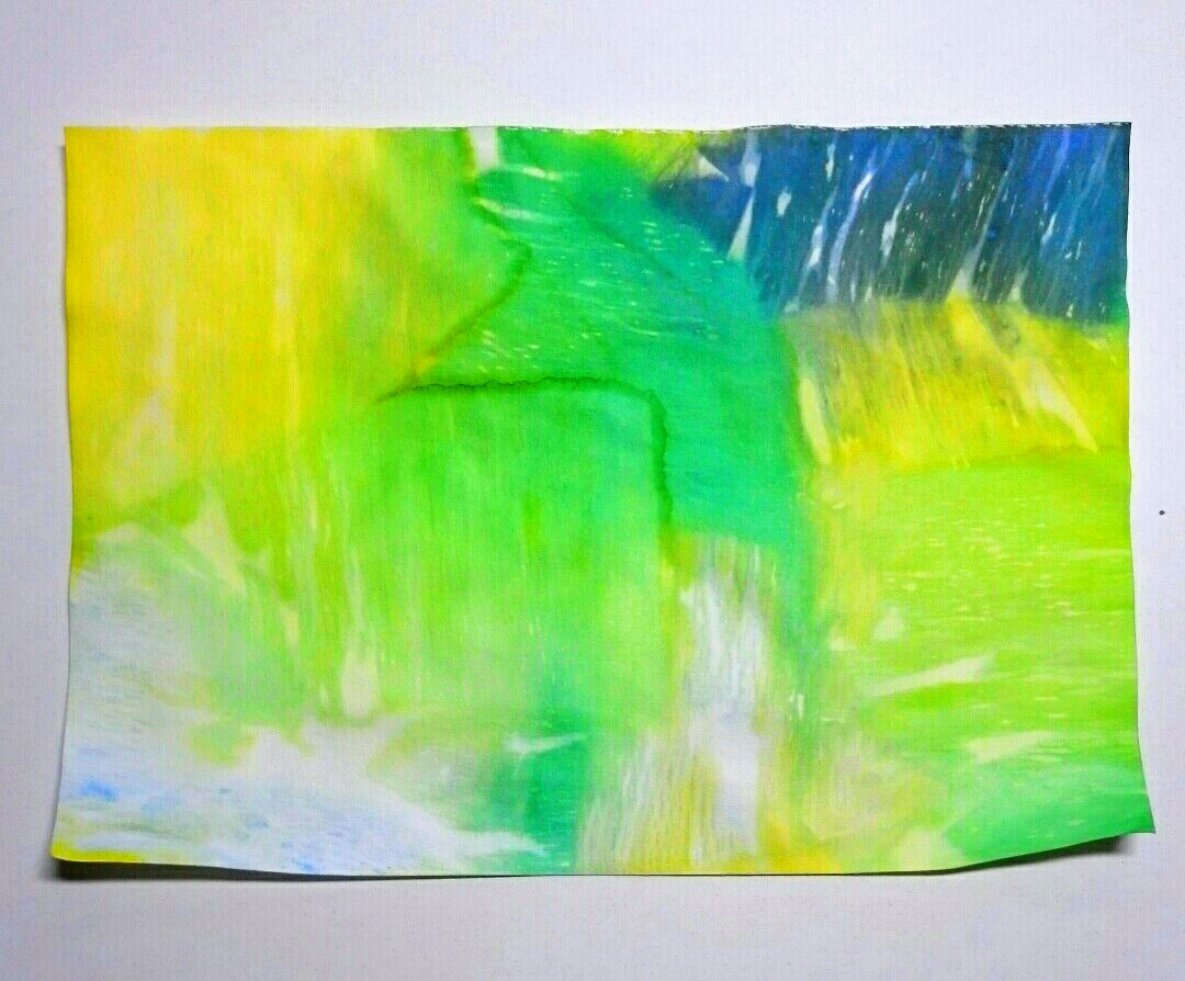 Stamps and Stencils Bleeding Tissue Paper technique