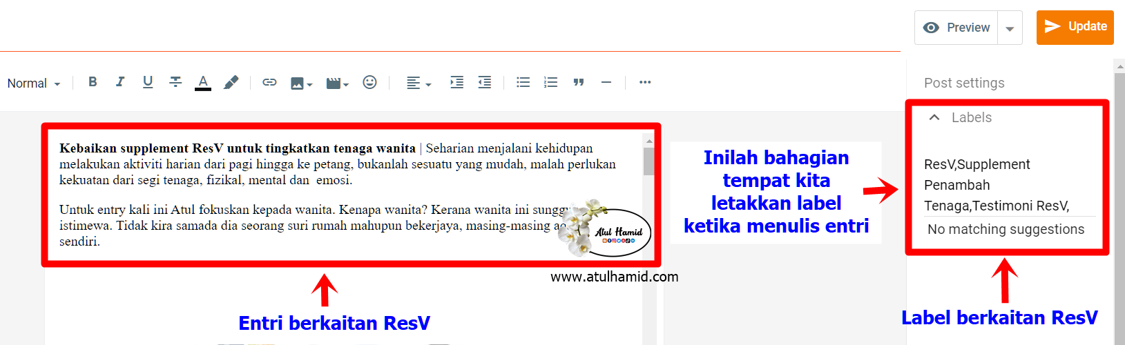 Cara membuat katergori atau label di blogspot