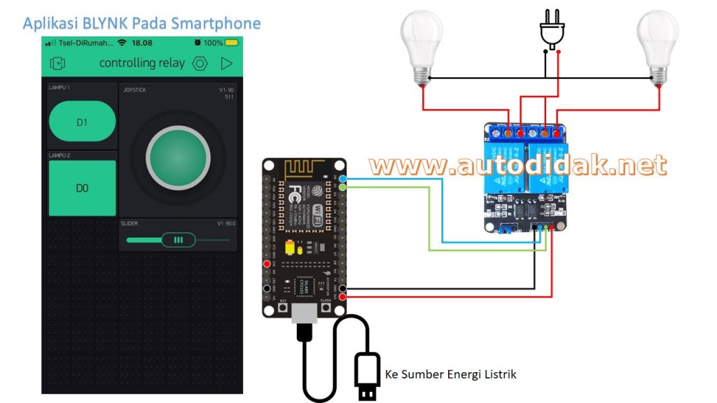 Smart Home Using Nodemcu Esp8266 And Blynk 2 Iot 2021 Project 8 Channel