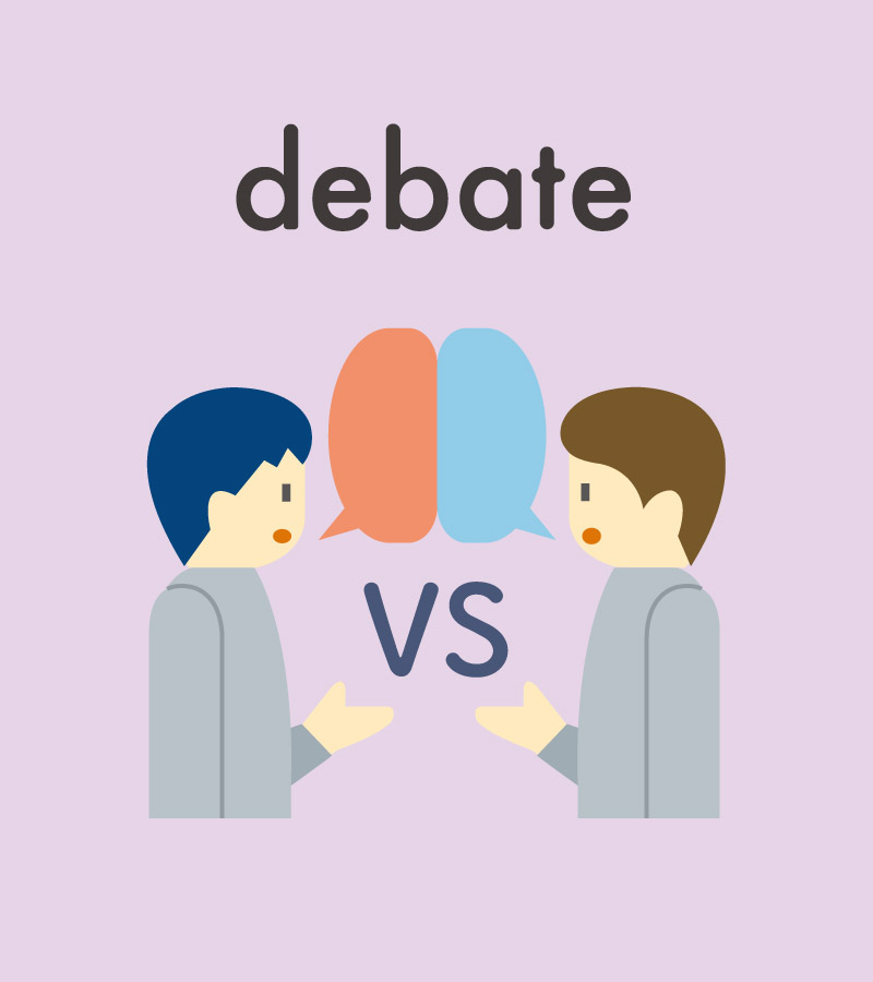 debate と discuss の違いとは？