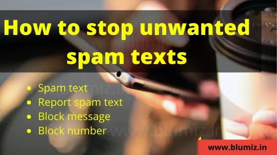 How to stop spam texts