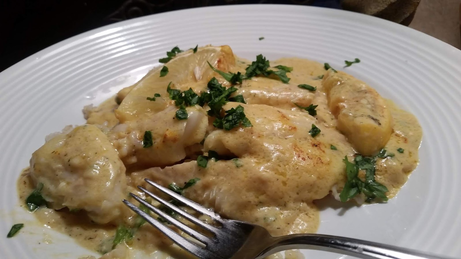 Southern Cooking Baked Cod in Cream Sauce