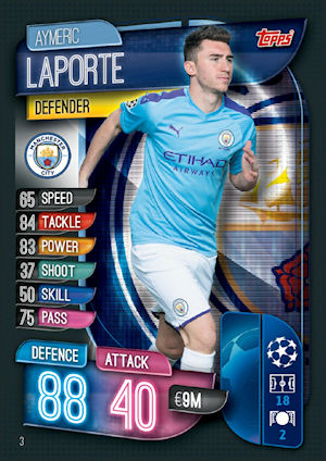 MCY 1 Manchester City FC Topps Match Attax Champions League 19/20 Karte Nr MCY 1 Manchester City FC Topps Match Attax Champions League 19/20 Karte Nr