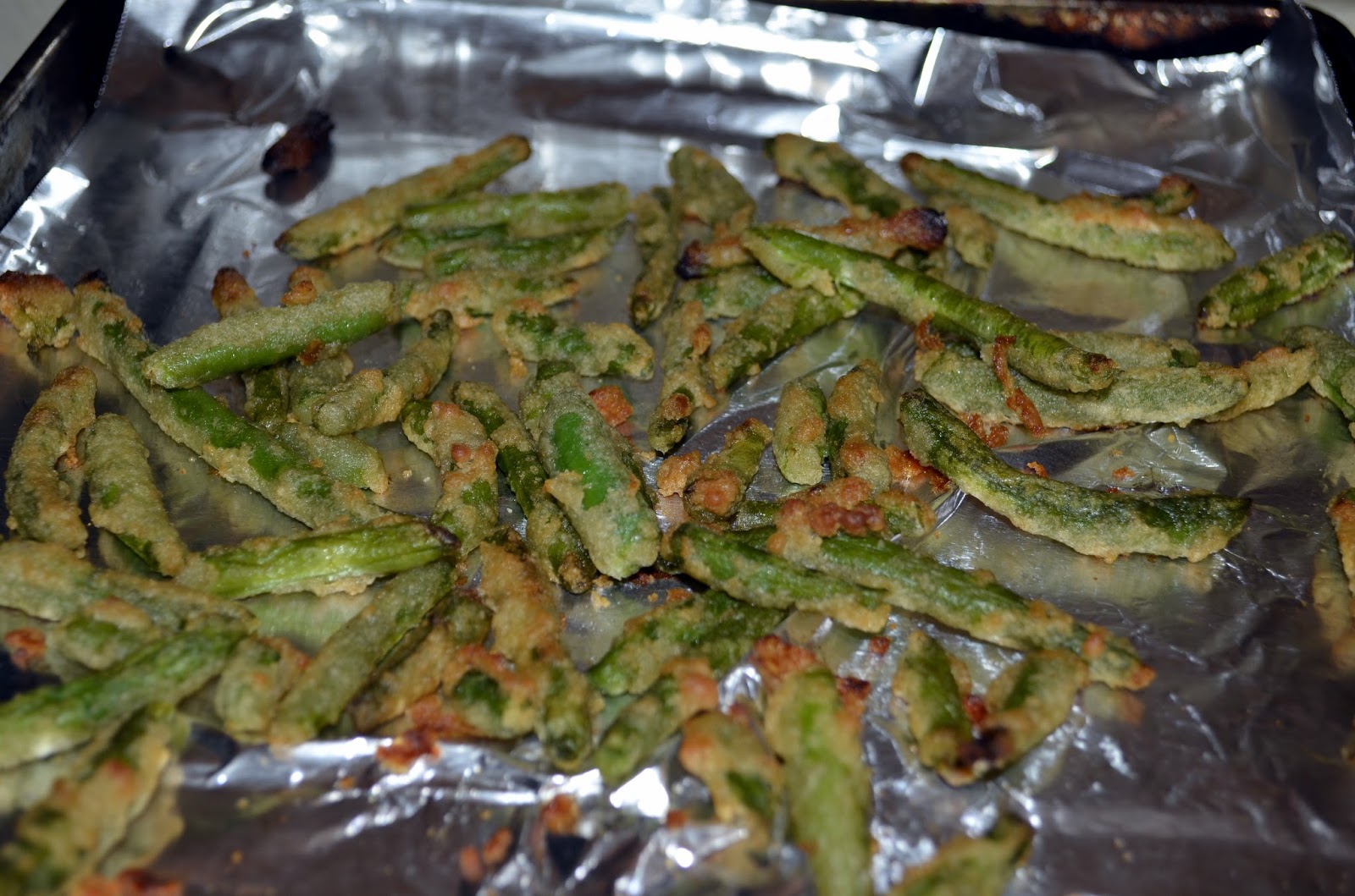 With Kale on Top! Snapps Green Bean Fries (Dollar Tree)