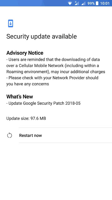 Nokia 3 receiving May 2018 Android Security Update