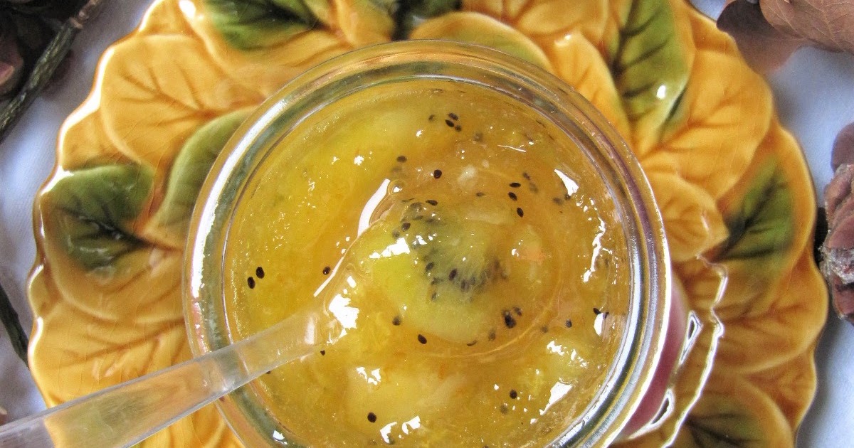 La cuisine d'ici et d'ISCA Confiture de poires & kiwis à l'orange