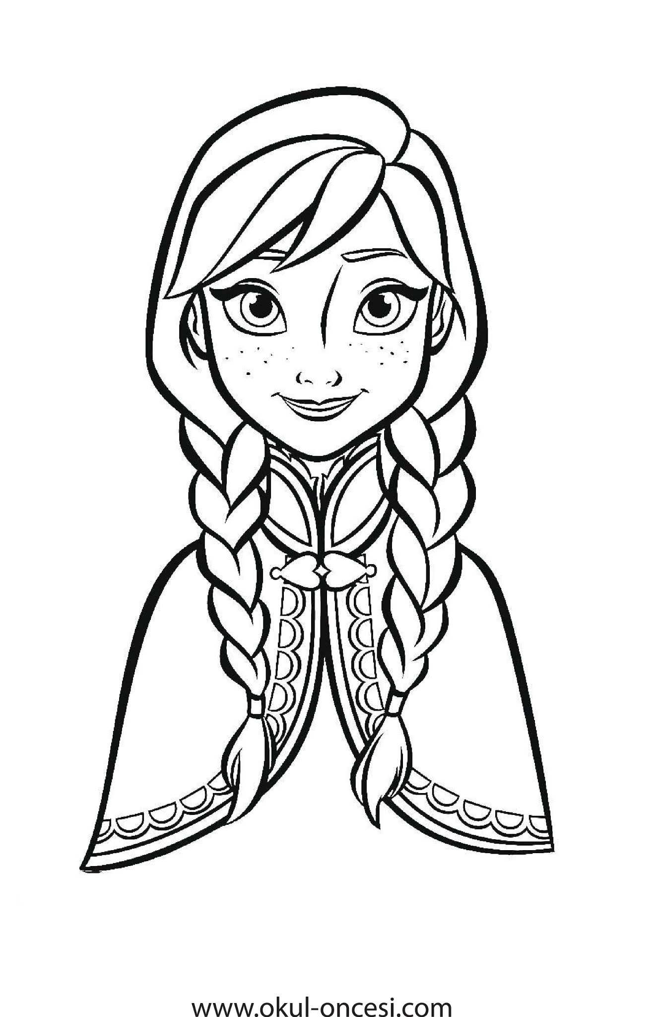EĞLENCELİ VE RENKLİ ETKİNLİKLER: Frozen Elsa Anna Boyama sayfaları