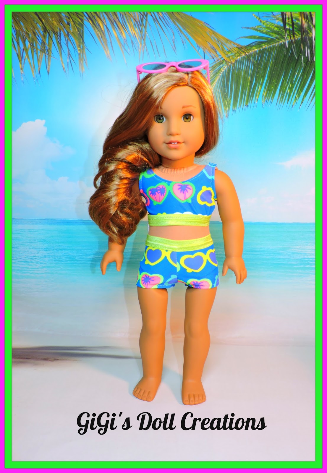 GiGi's Doll and Craft Creations American Girl Doll 2016 Swimsuit