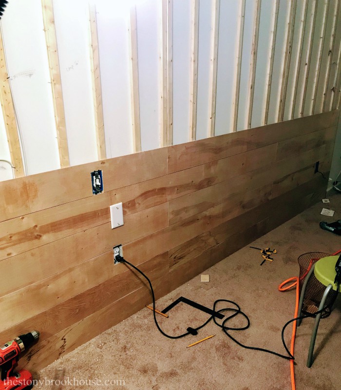 How To Build A Shiplap Accent Wall The Stonybrook House