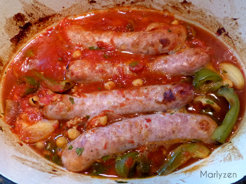 Saucisses de Toulouse au four Marlyzen, cuisine revisitée Saucisses de Toulouse au four Marlyzen, cuisine revisitée