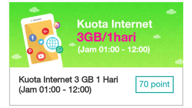 Cara Tukar Poin Bonstri Jadi Kuota Internet