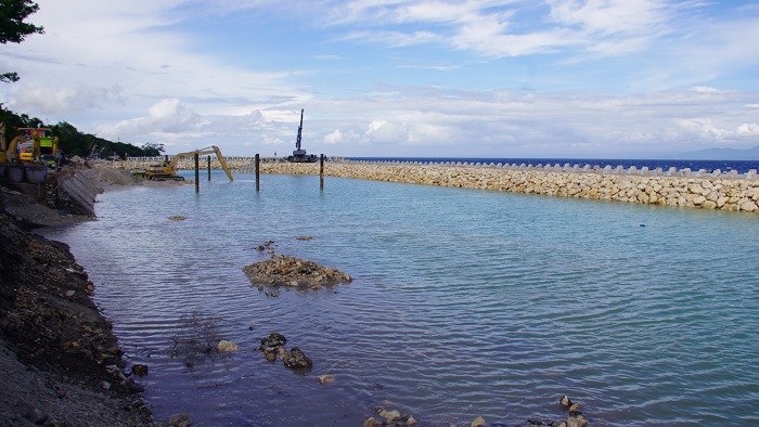 Pengerjaan Proyek Pelabuhan Sampalan Klungkung Mencapai 51 Persen