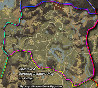 Brightwood earthcrag locations map