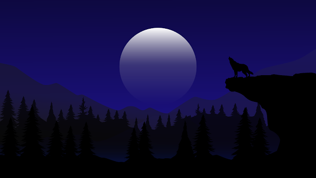 Wolf Silhouette 4K wallpaper  Wolf silhouette, Desktop wallpaper