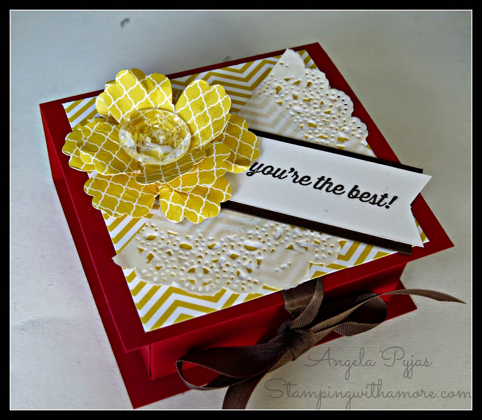 Stampingwithamore FLIP TOP POST IT NOTE BOX