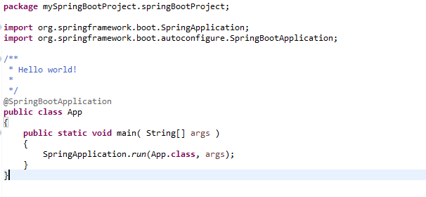 Java Spring boot framework