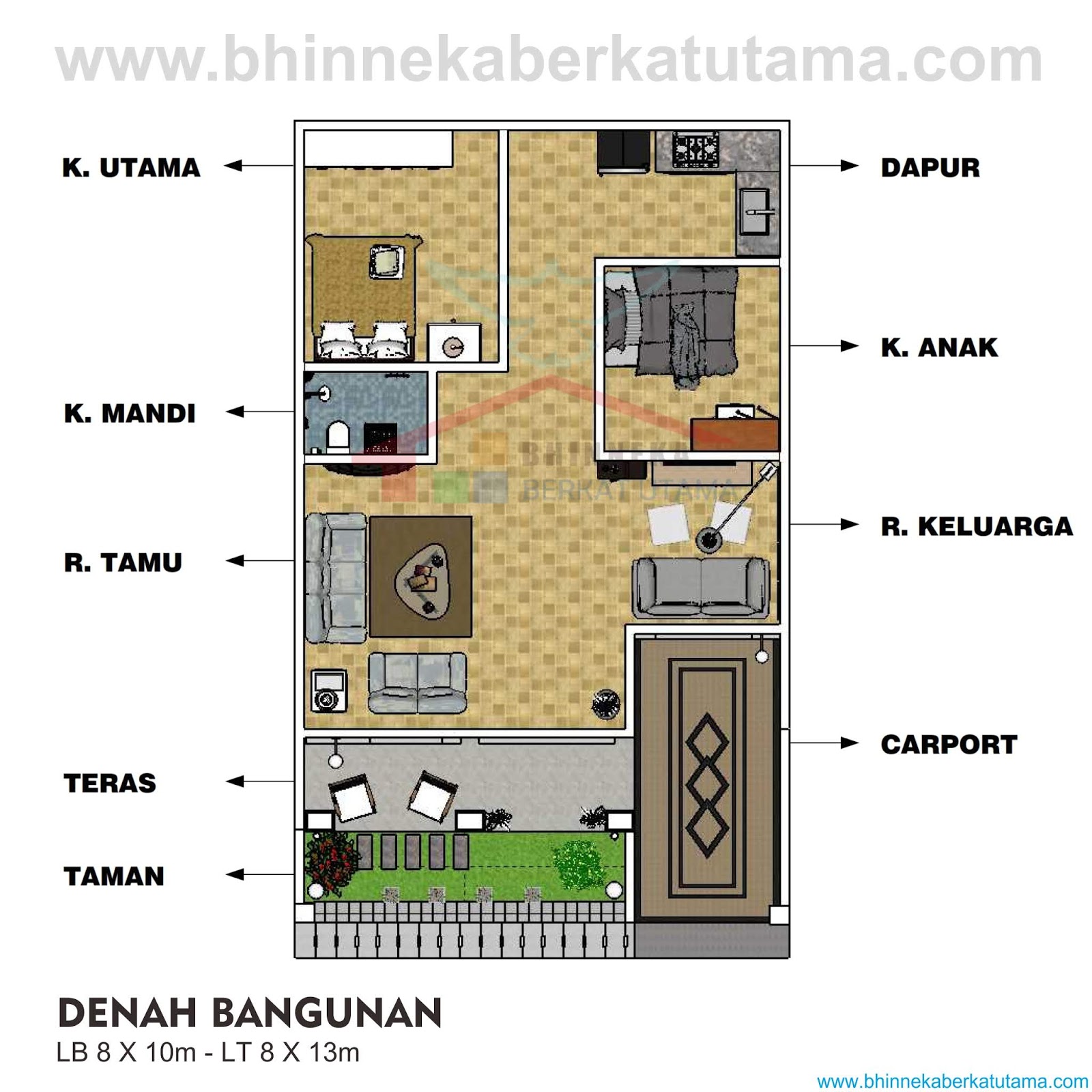 Rumah Tinggal 1 Lantai - Bhineka Berkat Utama