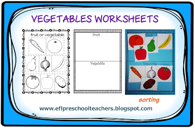 ESL/EFL Preschool Teachers: Vegetables Activities