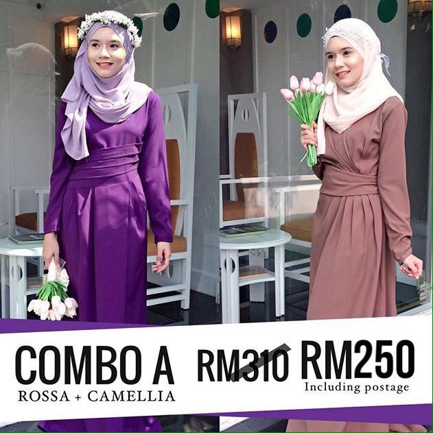 Baju Raya 2019 Dress Muslimah Jubah Moden Maxidress