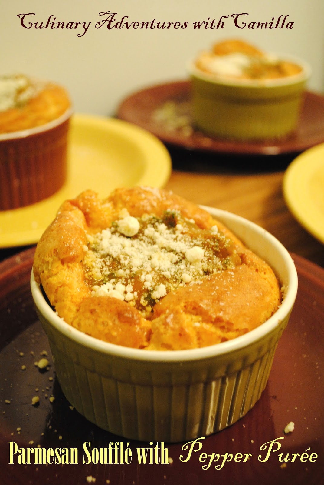 Parmesan Soufflé with Citrus Pepper Sauce {#PepperParty} Parmesan Soufflé with Citrus Pepper Sauce {#PepperParty}