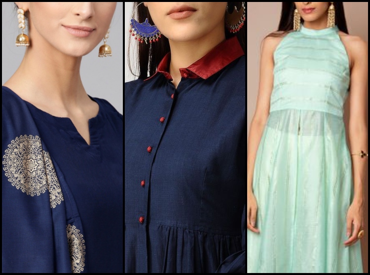 Latest Collar Neck Kurti Designs for Women | Libas