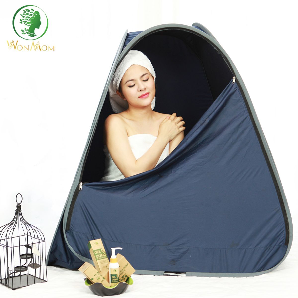BỘ DƯỠNG TRẮNG HỒNG BODY TỰ NHIÊN, THẢO MỘC XÔNG KHỬ MÙI VÙNG KÍN WONMOM (1 KEM SỮA NGHỆ + 1 HỘP THẢO MỘC XÔNG VÙNG KÍN)