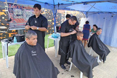 Salão de cabelereiro na favela