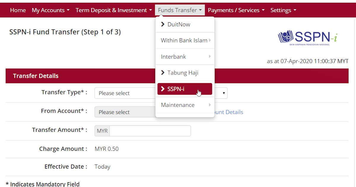 Bank Islam Transfer Online / Duitnow is a real time online fund
