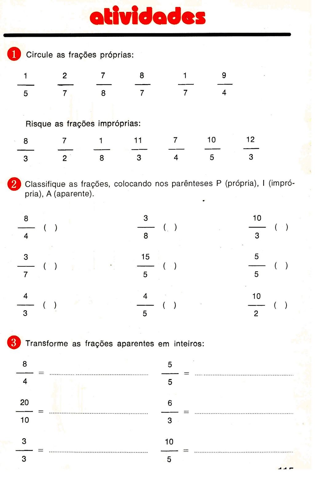 Escreva A Leitura Das Frações Por Extenso