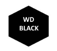 Черный жесткий диск WD