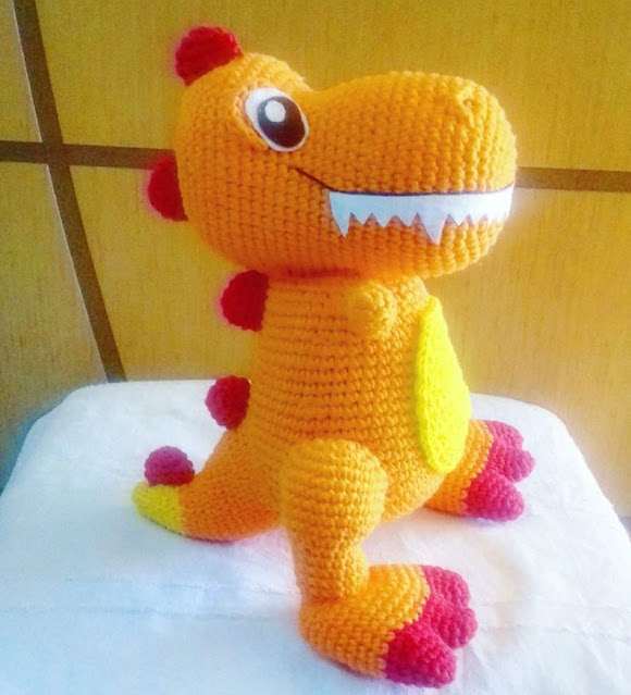 receitas de dinossauro em amigurumi