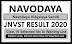 JNV Class 6 Entrance Exam Result 2020 - nvsadmissionclasssix.in