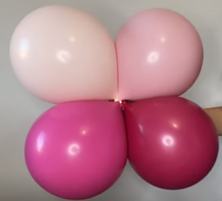 Luftballons in pinktönen für die Ballondekoration.
