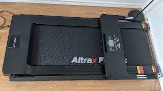 Completely Folded - Altrax Fitness AX-T10 Foldable Treadmill