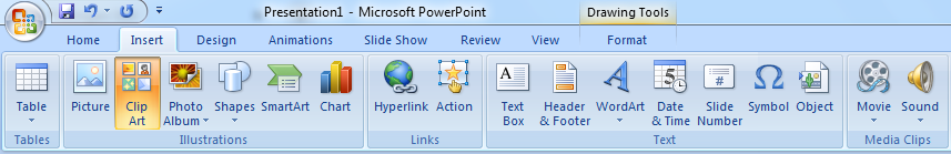 Fungsi Icon Pada Menu Insert Di Microsoft Power Point Blogger Toraja