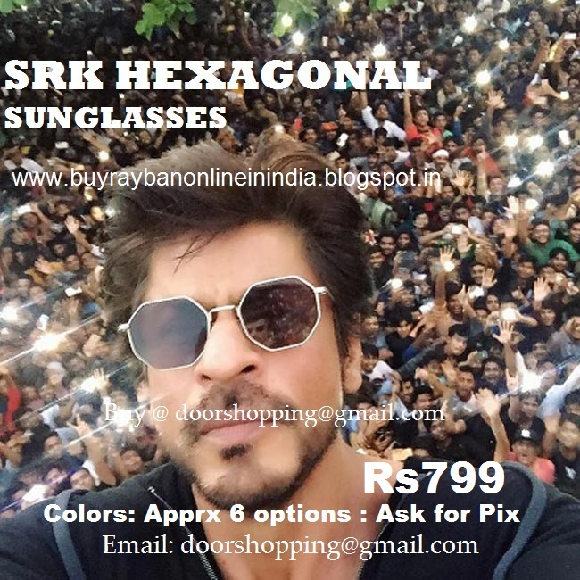 Shahrukh Khan in Hexagonal Sunglasses Rs799