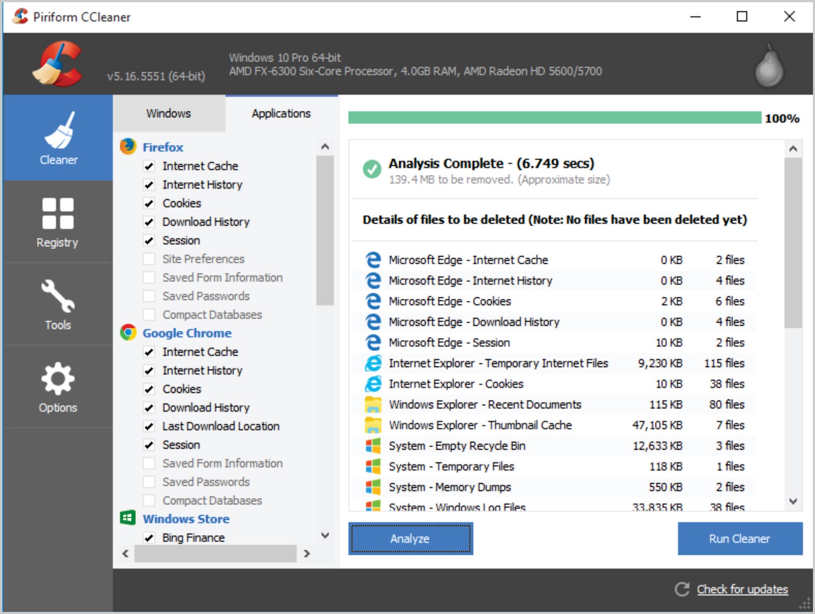 ccleaner professional free 2017