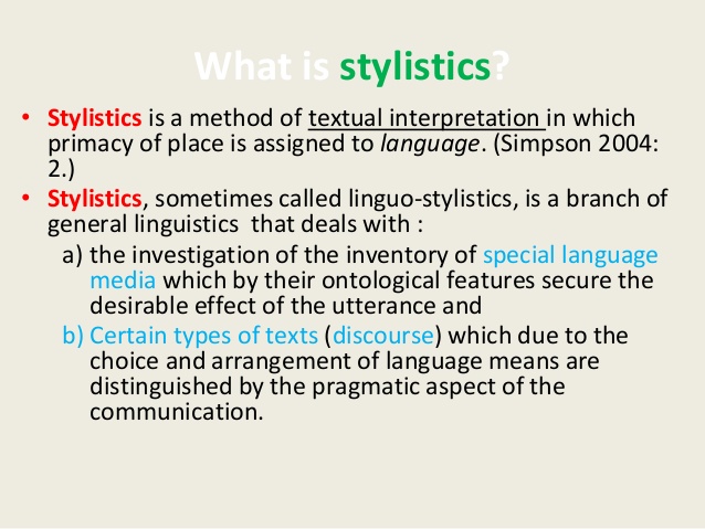 types of speech in stylistics