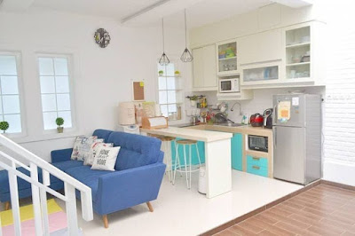 Unik! Desain Interior Ruang Keluarga Menyatu dengan Dapur