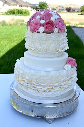 cake ruffle pink cakes ivory looks ribbon around easy almost