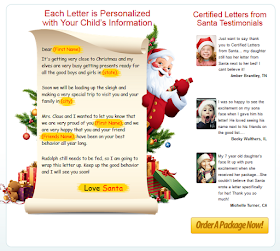 personalised letter from santa clause