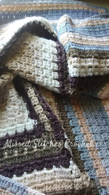 Missed Stitches Crochet - Modern Granny Afghan from Crochet Crowd