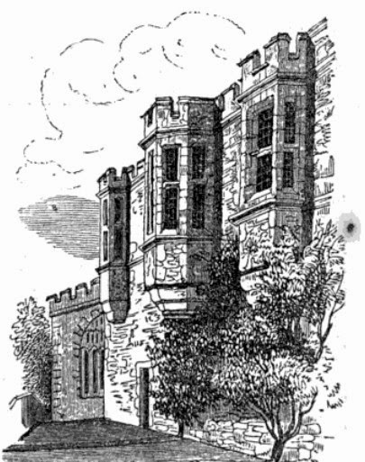 Haddon Hall from Adam's guidebook (1852)