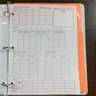 iep data sheet goals special education student benchmarks setting individual moderate severe